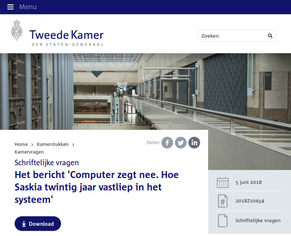 Kamervragen over NRC bericht